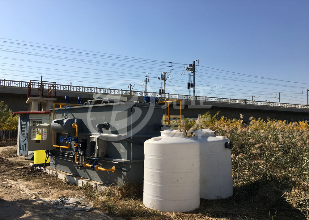 天津东丽区外环线京山铁路桥河道生态修复240吨每天废水处理工程